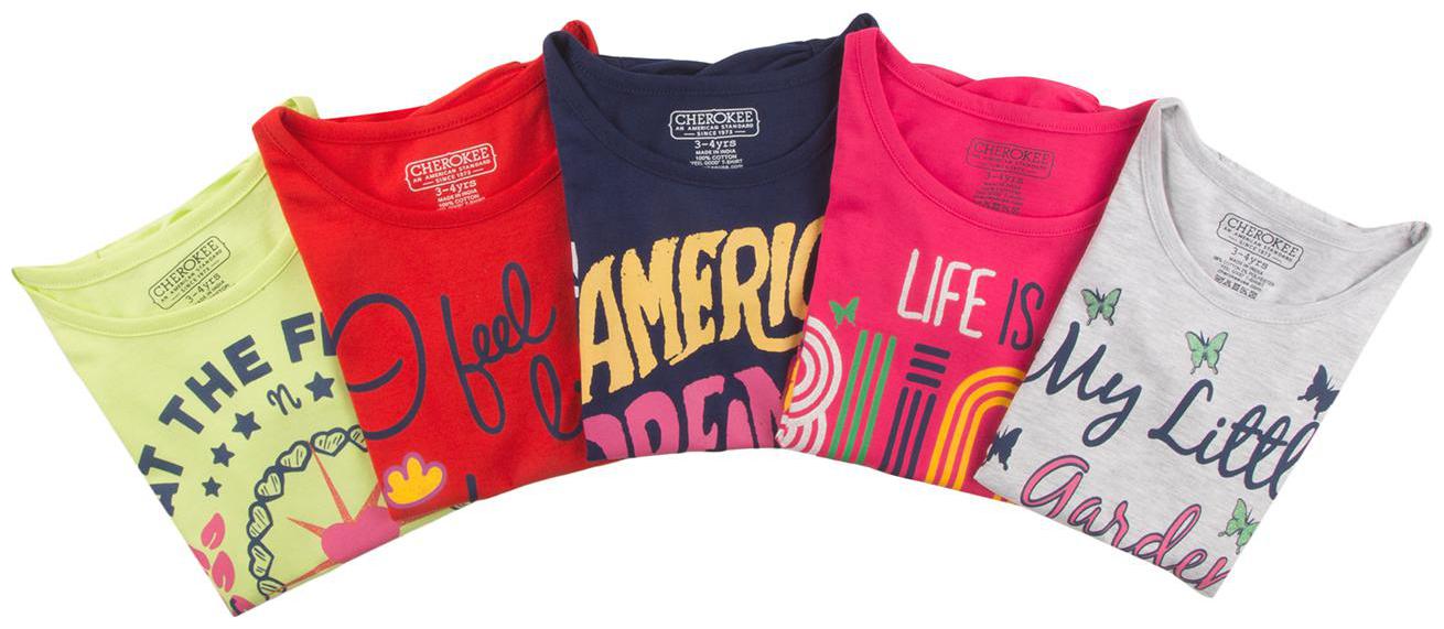 

CHEROKEE Girl Cotton Printed T shirt - Multi