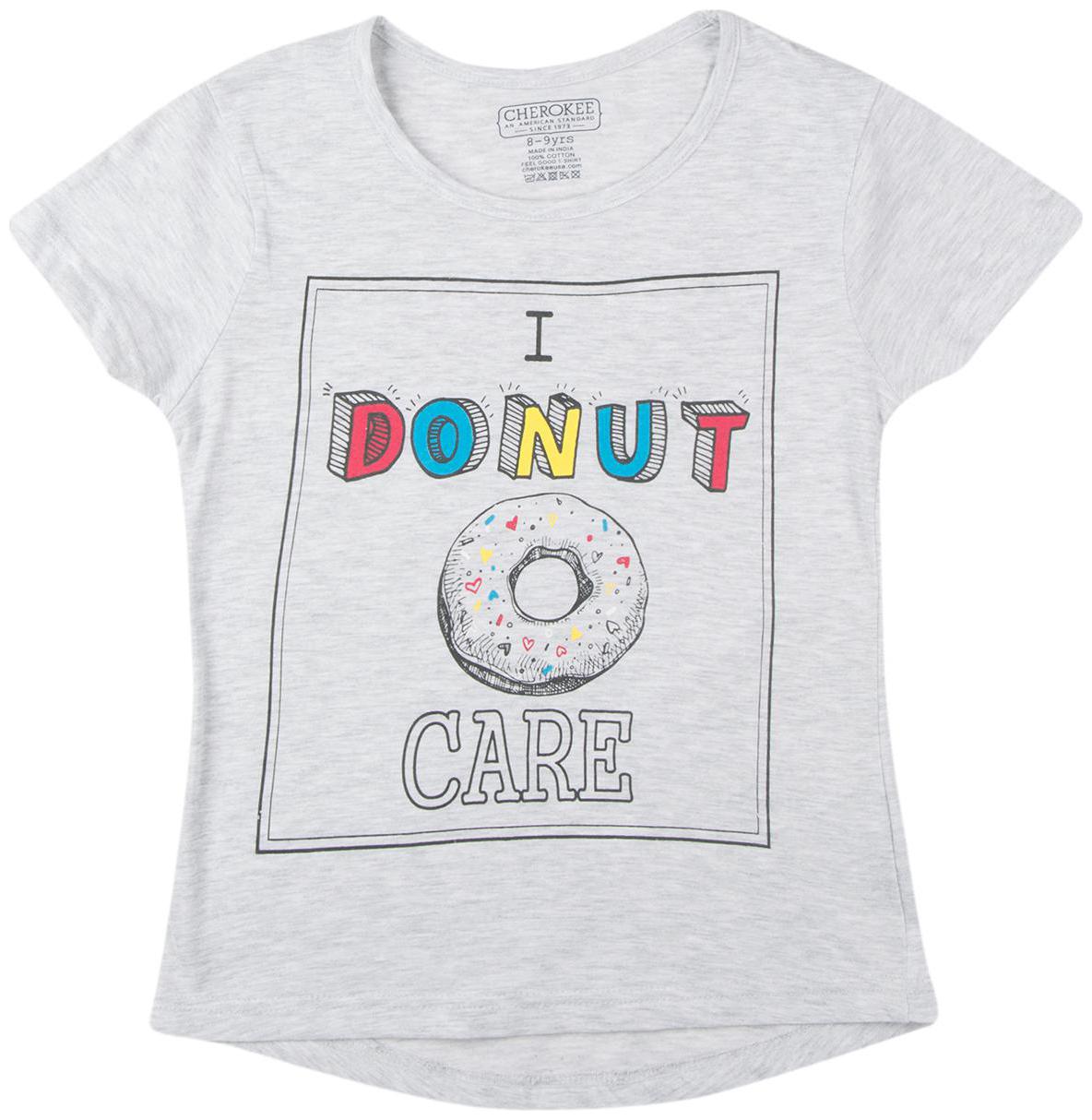 

CHEROKEE Girl Cotton Printed T shirt - Grey