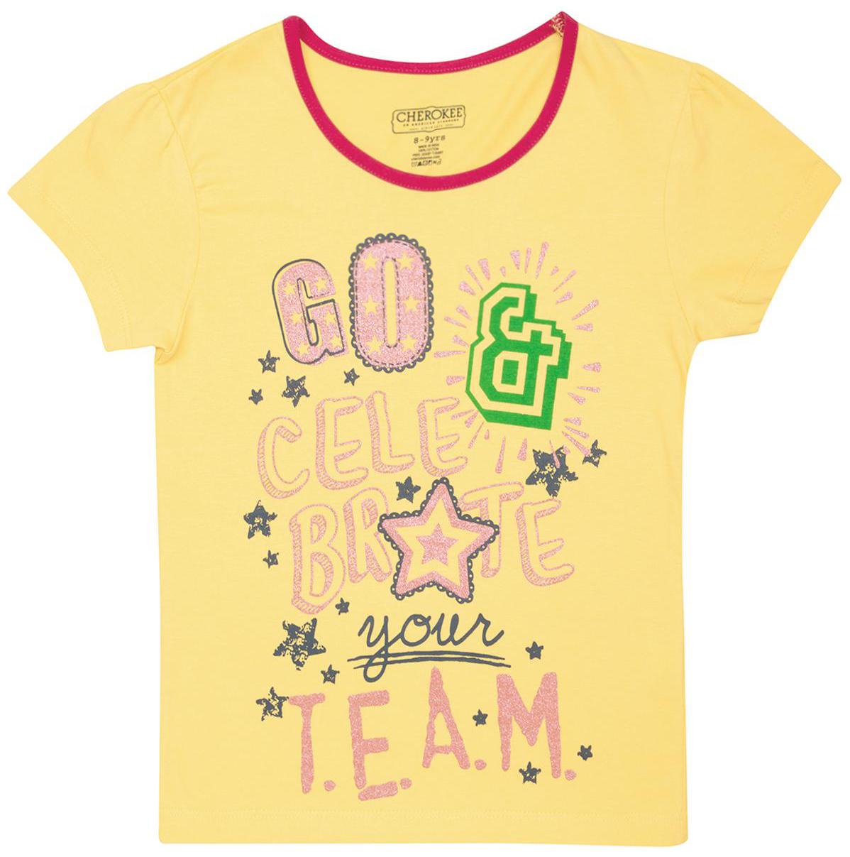 

CHEROKEE Girl Cotton Printed T shirt - Yellow