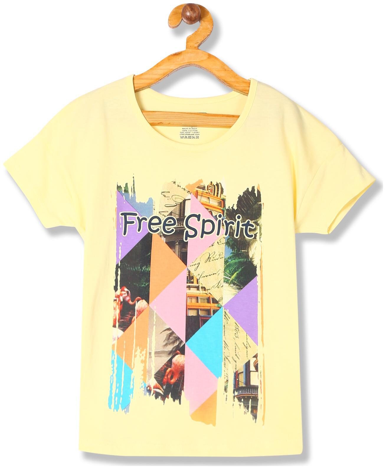 

CHEROKEE Girl Cotton Printed T shirt - Yellow