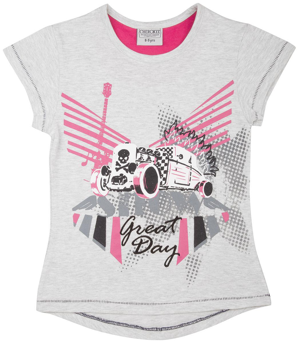

CHEROKEE Girl Cotton Printed Shirt - Grey