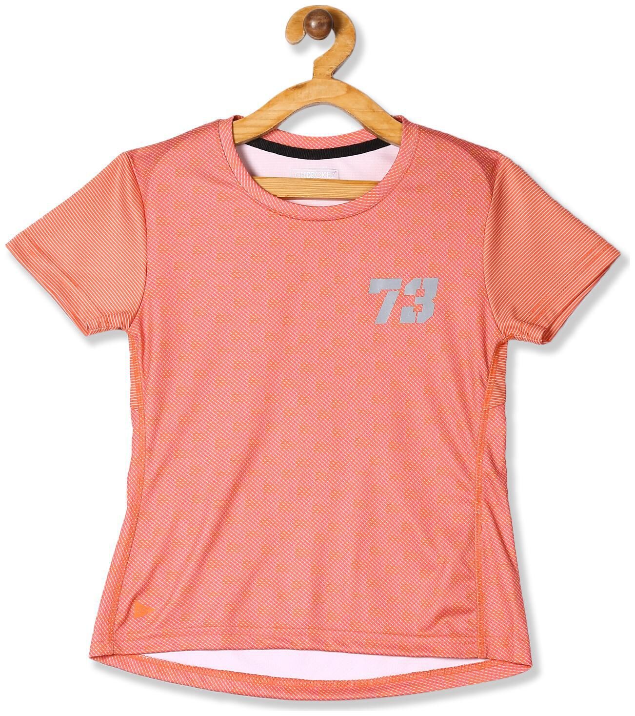 

CHEROKEE Girl Polyester Printed T shirt - Orange