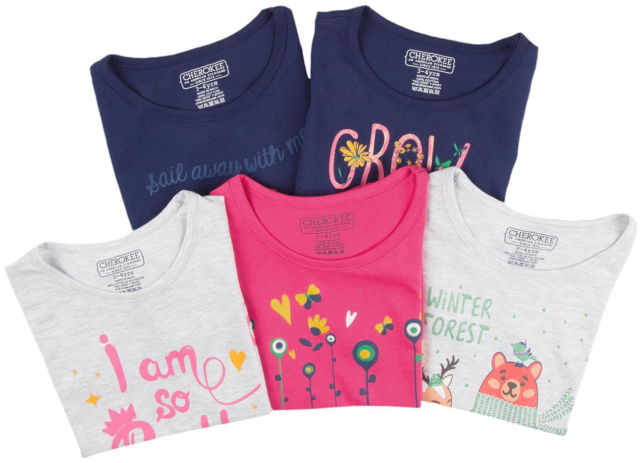 

CHEROKEE Girl Cotton Printed T shirt - Multi