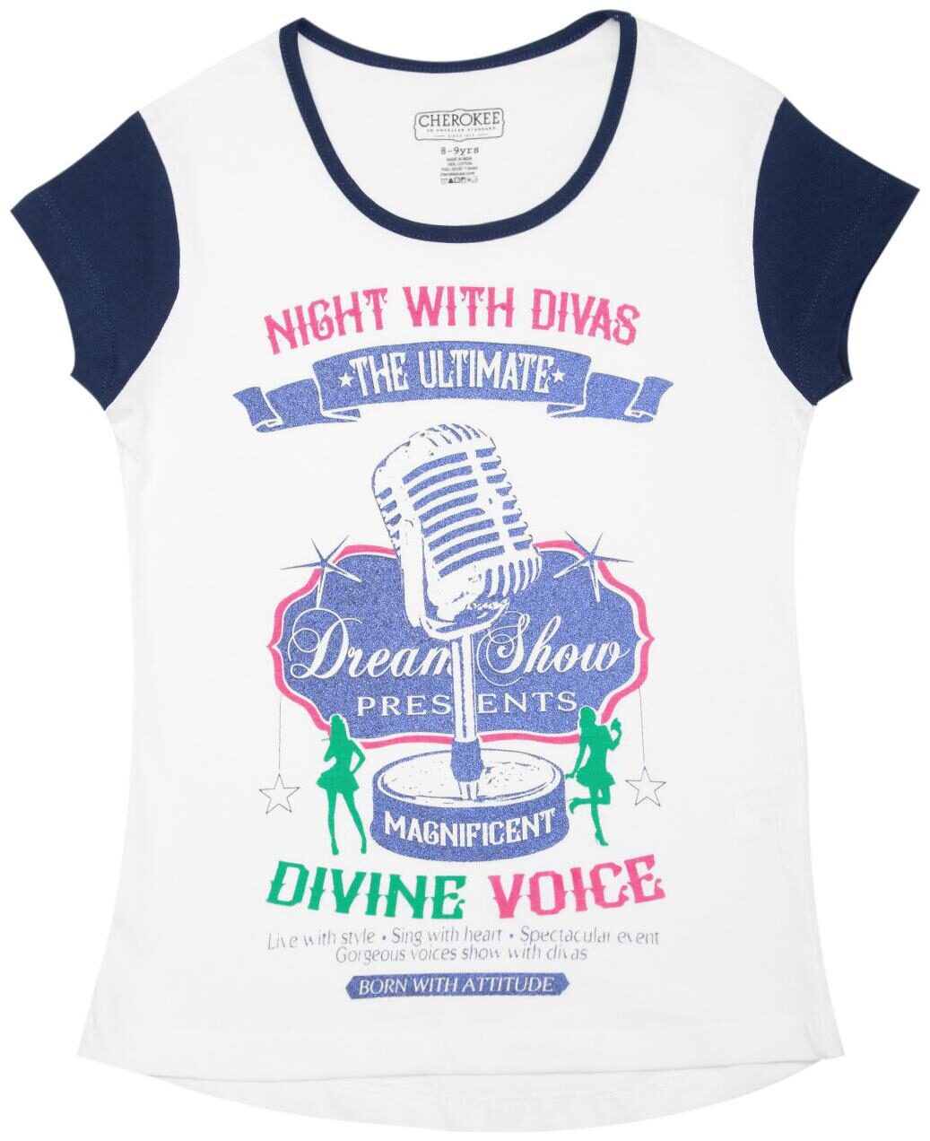 

CHEROKEE Girl Cotton Printed T shirt - White