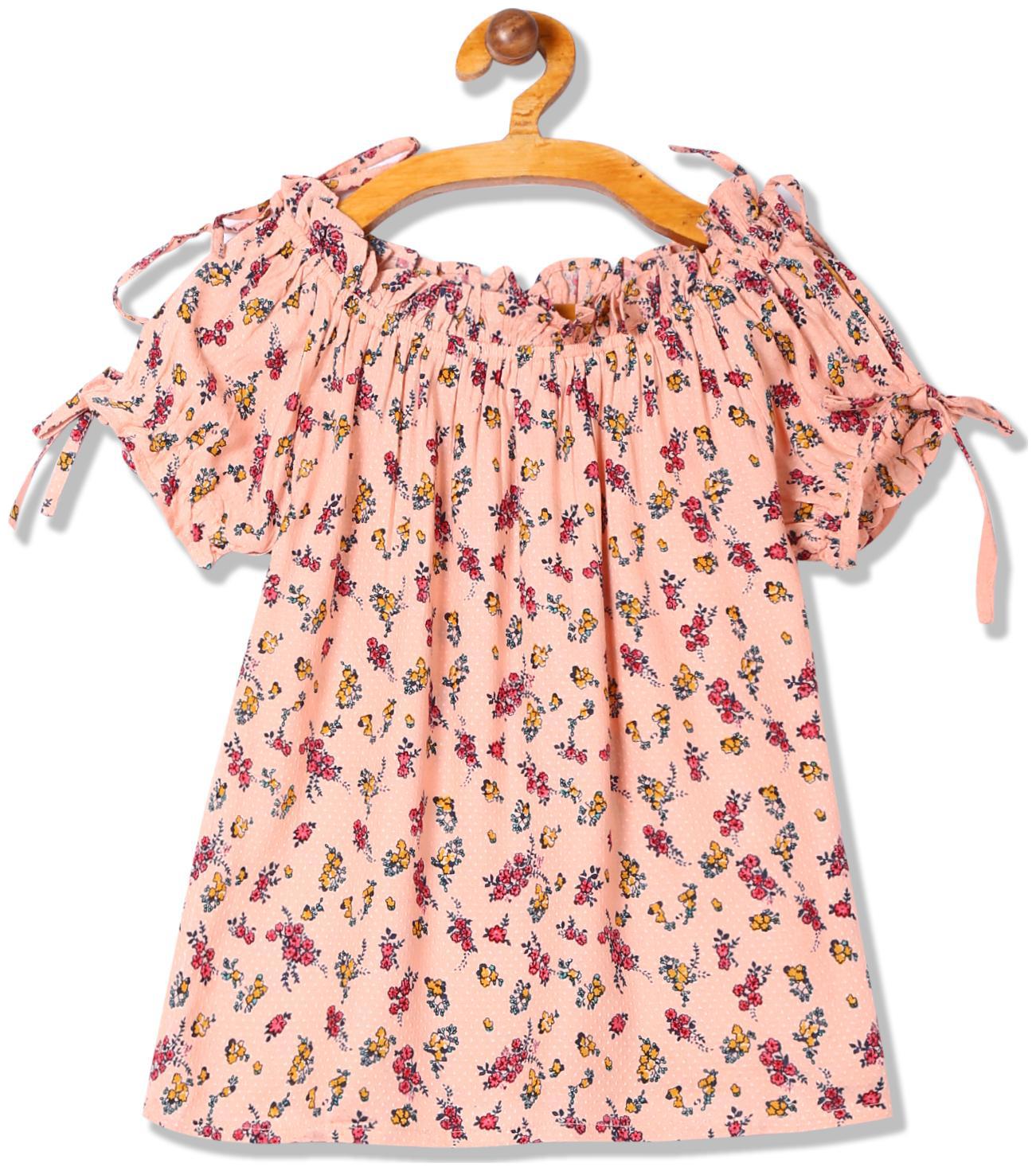 

CHEROKEE Girl Rayon Printed Top - Pink