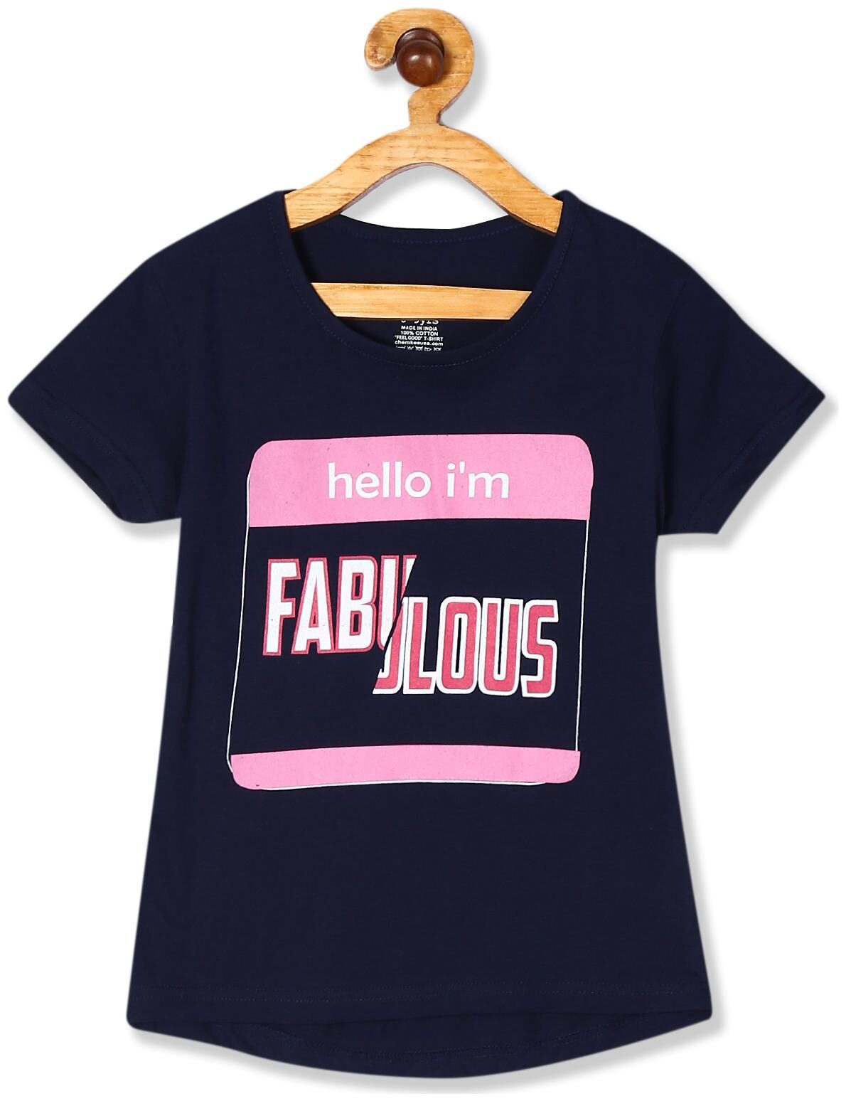 

CHEROKEE Girl Cotton Printed T shirt - Blue