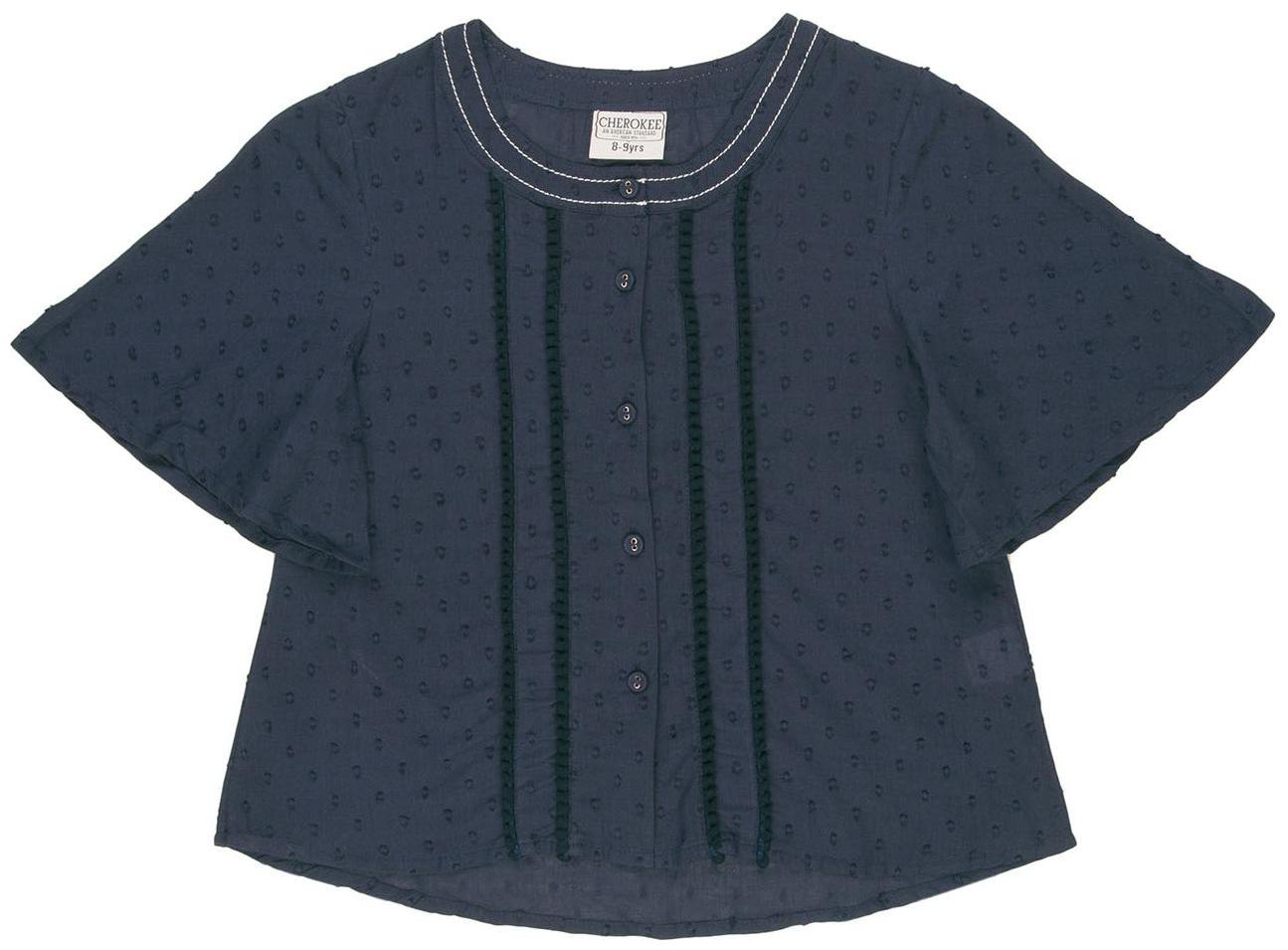 

CHEROKEE Girl Cotton Solid Top - Blue