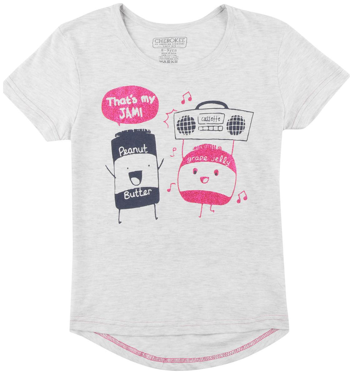 

CHEROKEE Girl Cotton Printed Shirt - Grey