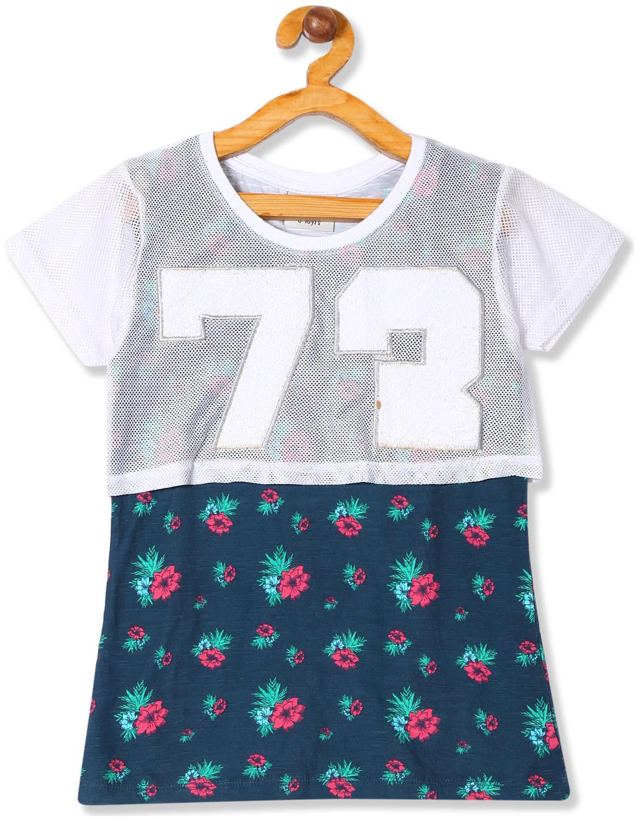 

CHEROKEE Girl Cotton Printed Top - Green