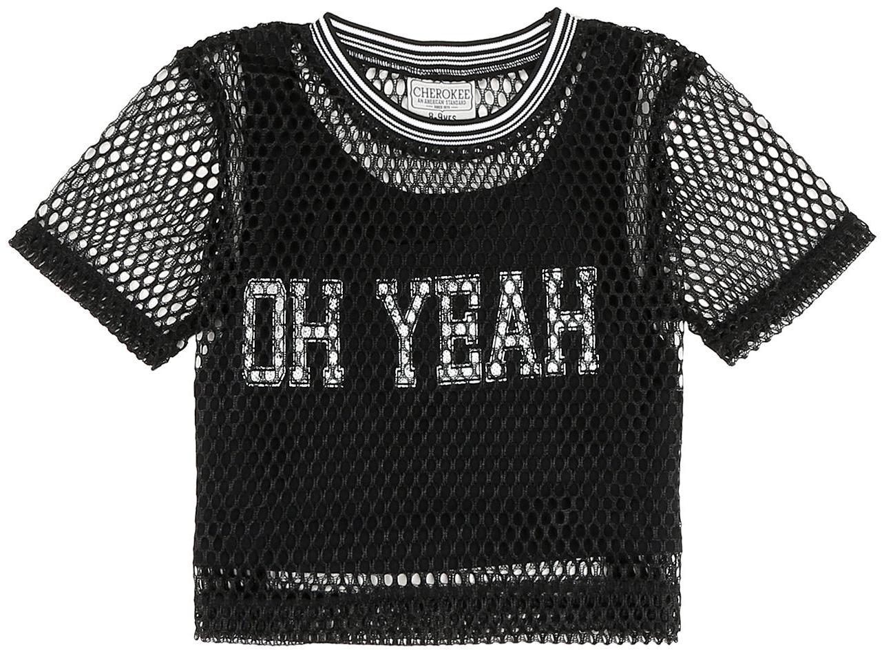 

CHEROKEE Girl Polyester Solid Top - Black