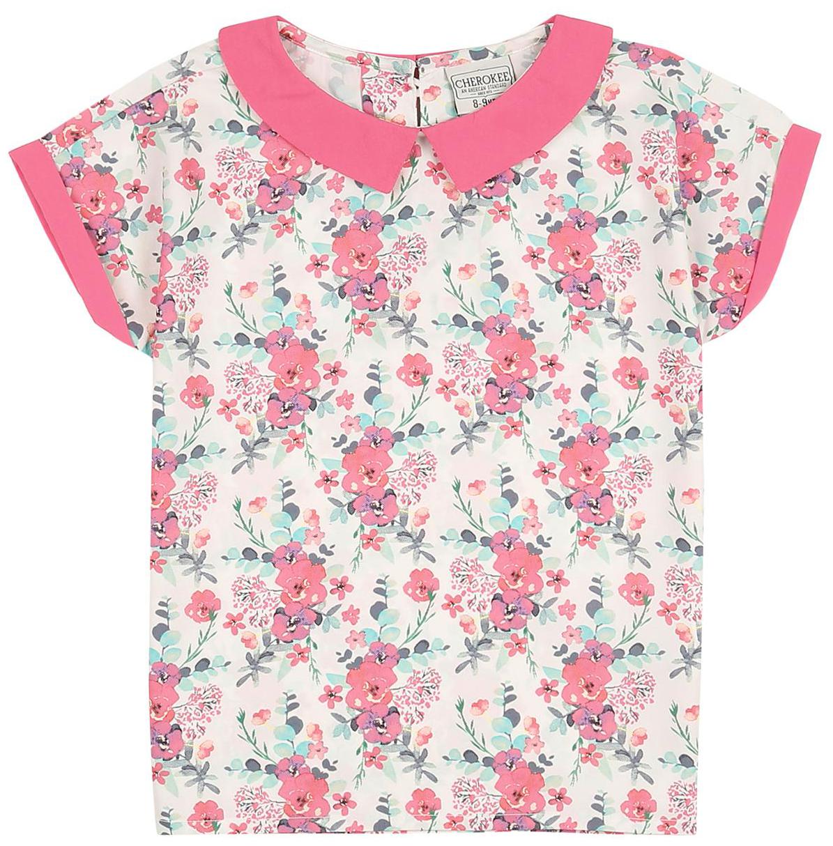 

CHEROKEE Girl Polyester Printed Top - White