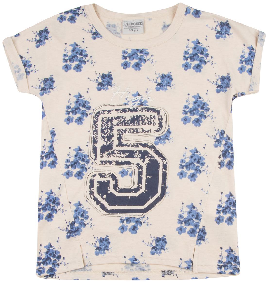 

CHEROKEE Girl Cotton Self design Top - White