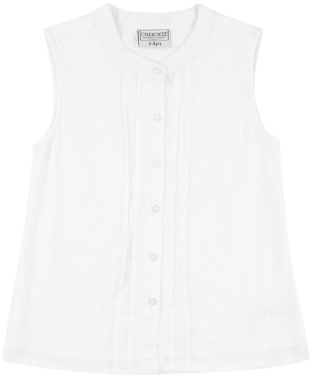 

CHEROKEE Girl Cotton Solid Top - White