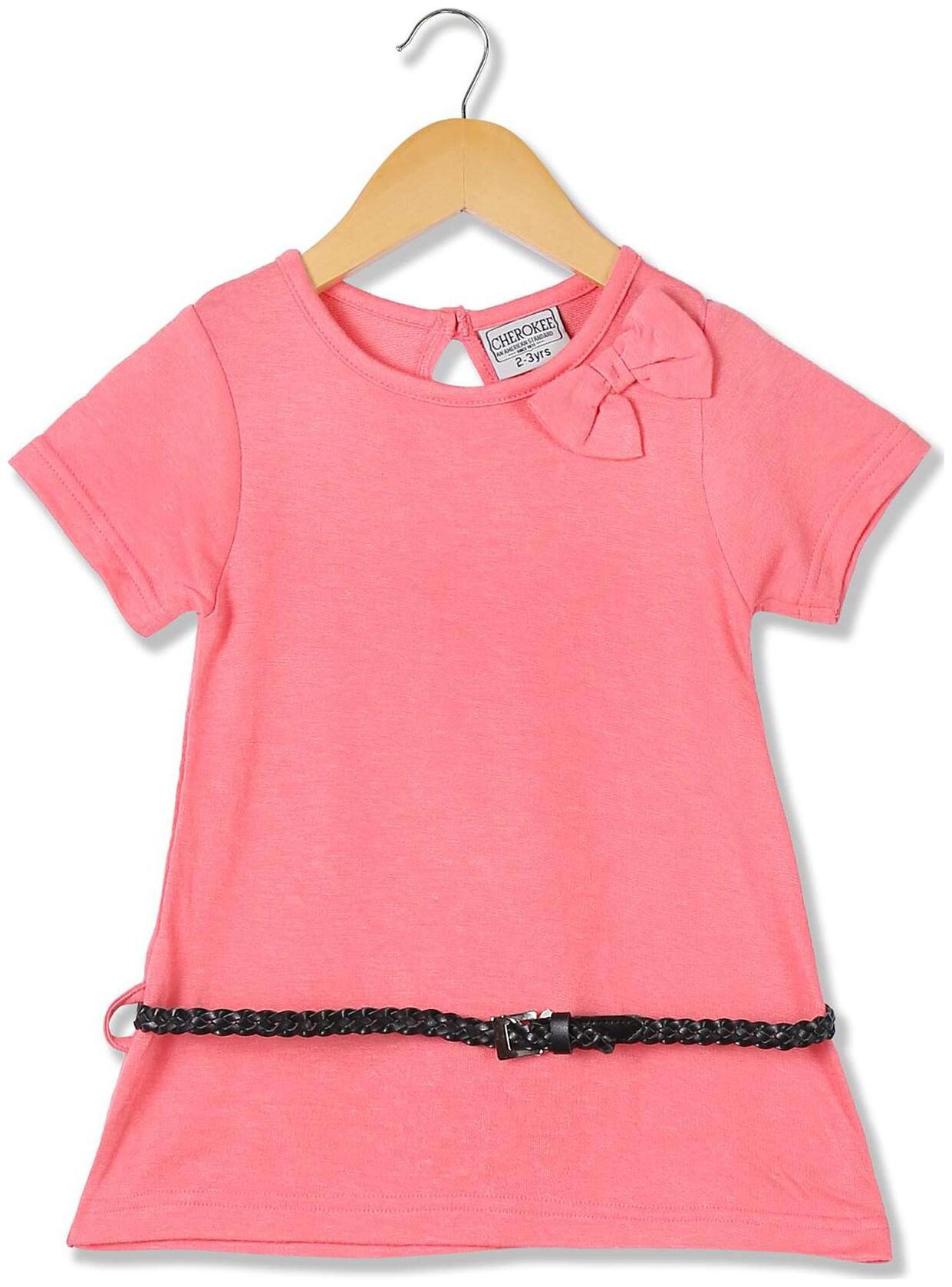 

CHEROKEE Girl Viscose Solid Top - Pink