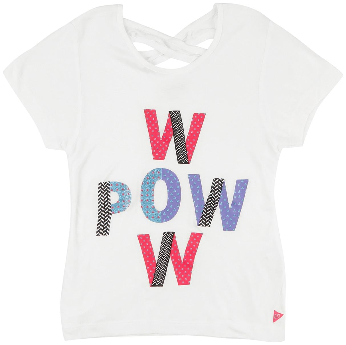 

CHEROKEE Girl Viscose Printed Top - White