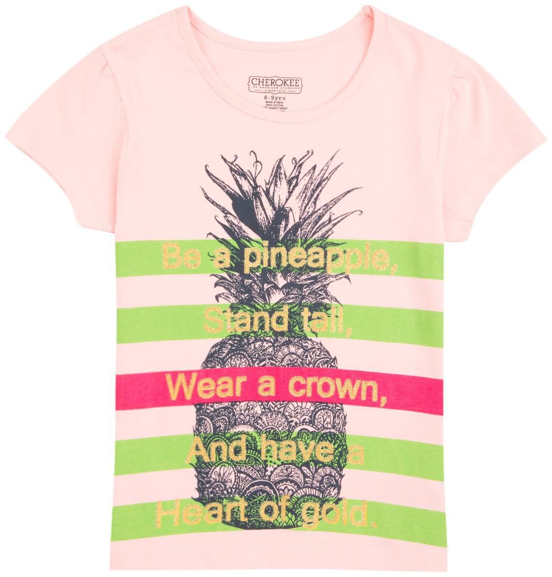 

CHEROKEE Girl Cotton Printed T shirt - Pink