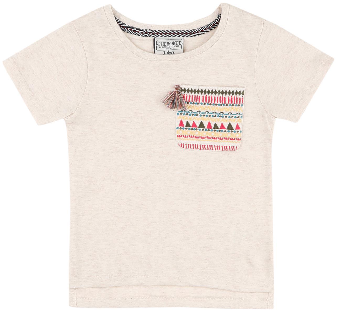 

CHEROKEE Girl Cotton Solid Top - Beige