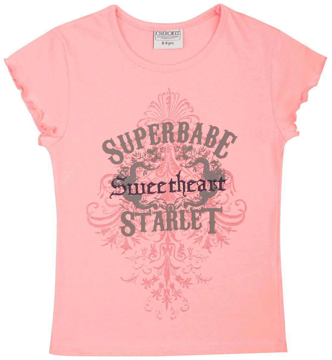 

CHEROKEE Girl Cotton Printed Top - Pink
