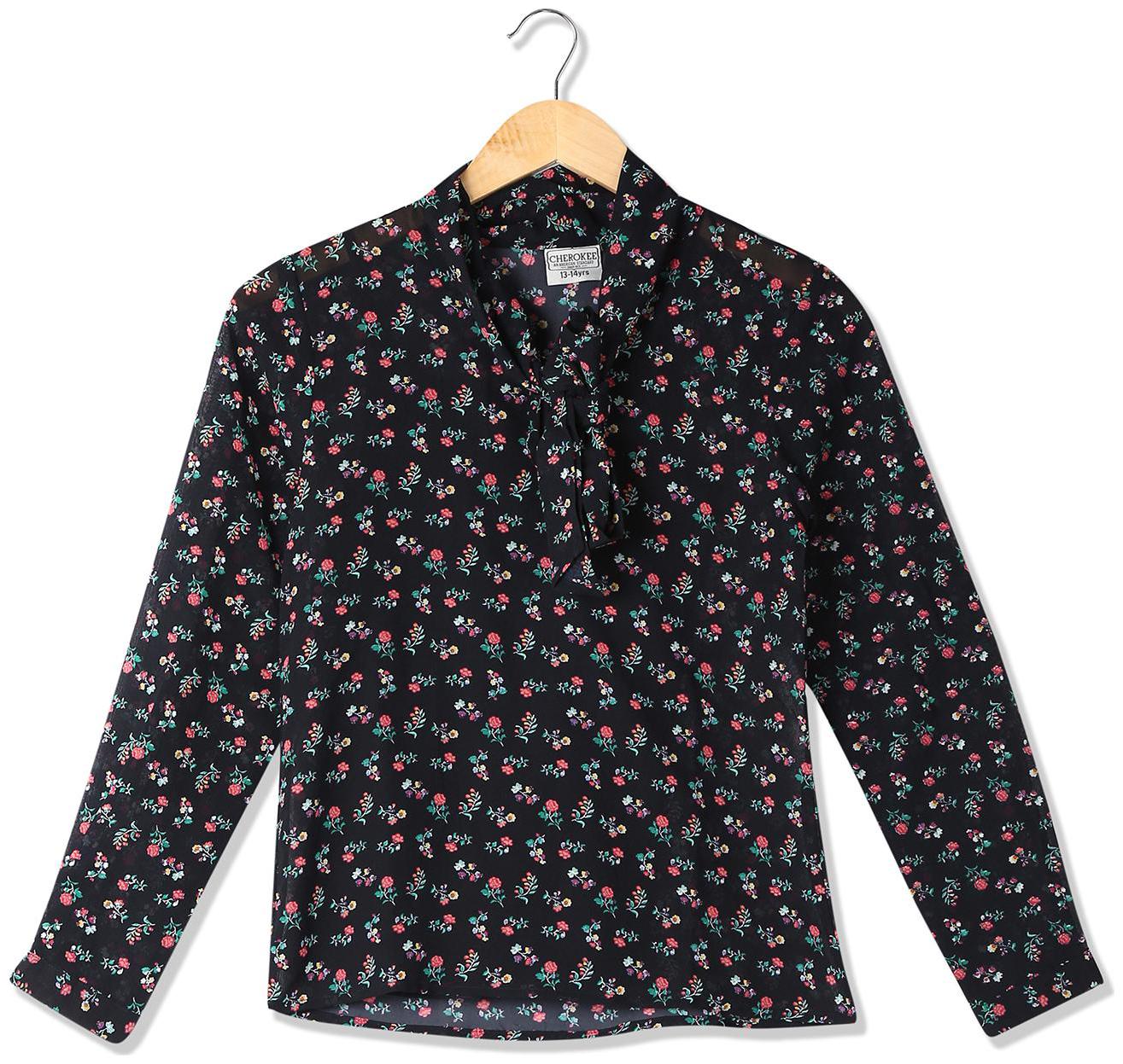 

CHEROKEE Girl Polyester Printed Top - Blue