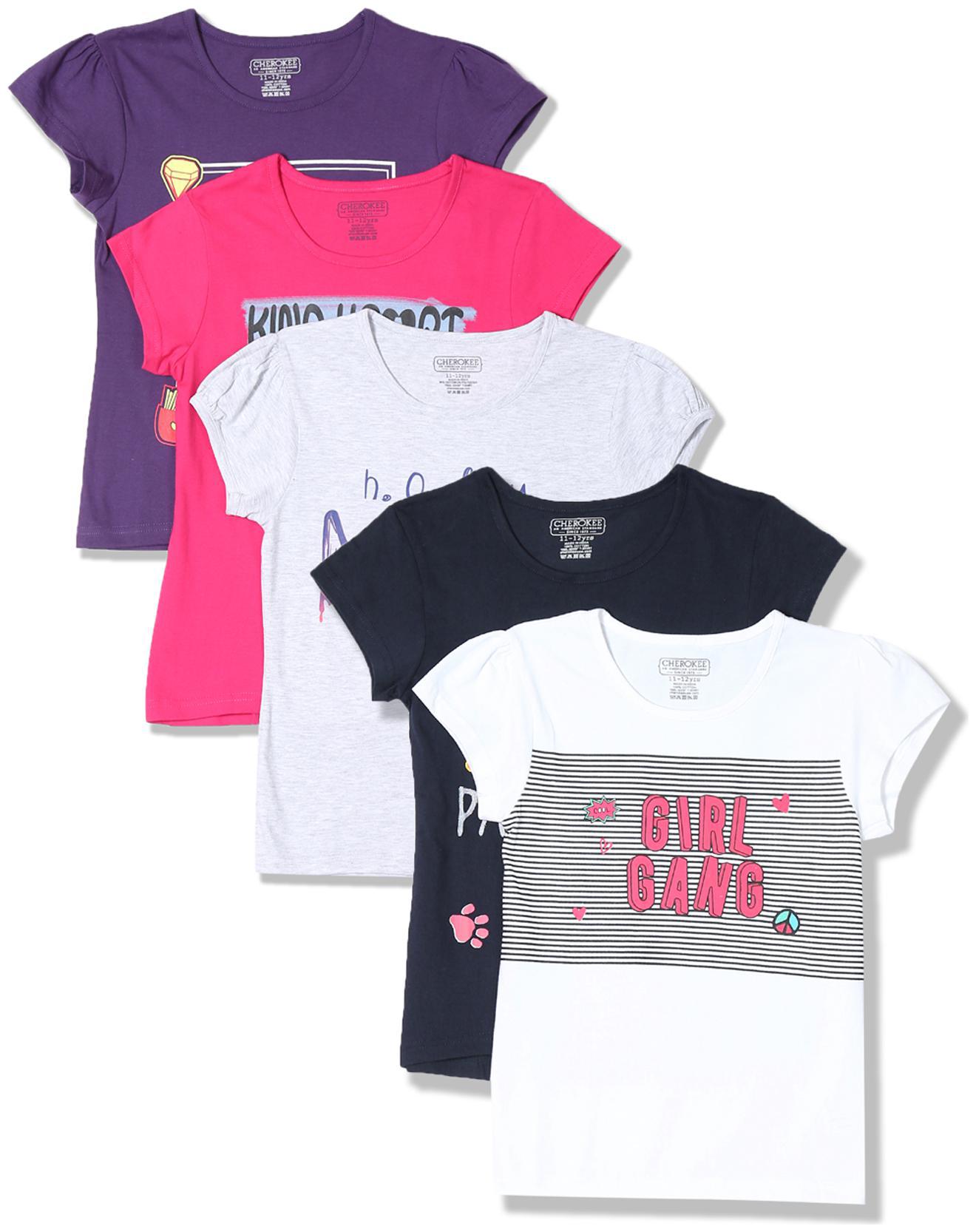 

CHEROKEE Girl Cotton Printed T shirt - Multi
