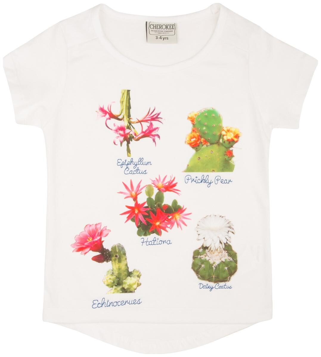 

CHEROKEE Girl Polyester Printed Shirt - White