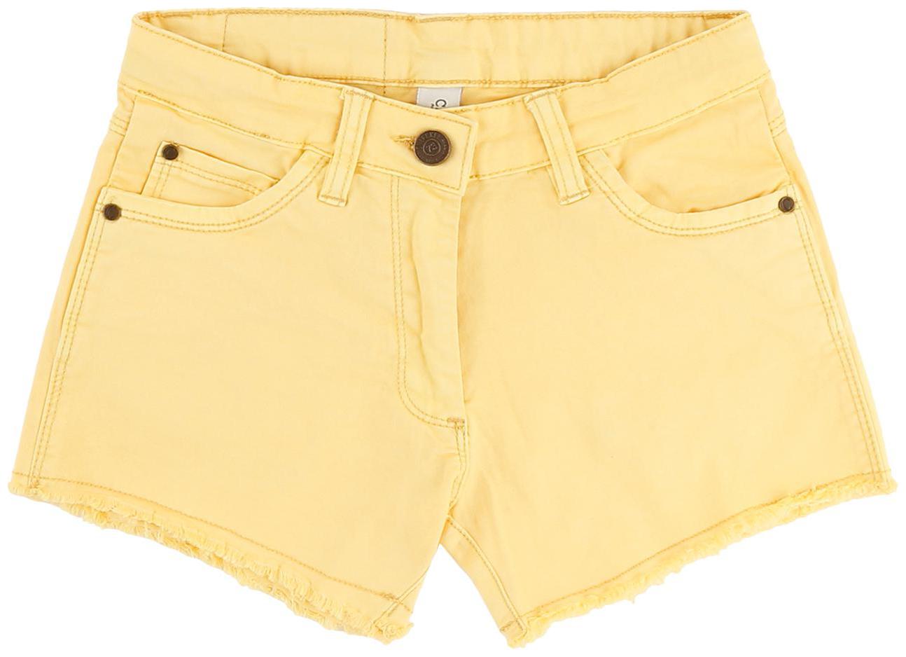 

CHEROKEE Girl Cotton blend Solid Denim shorts - Yellow