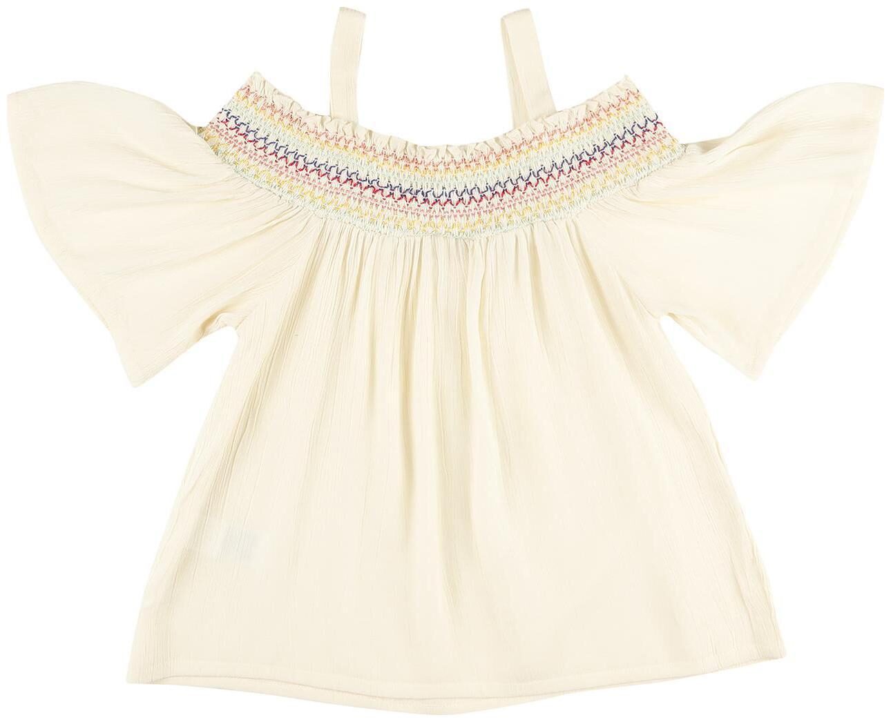 

CHEROKEE Girl Rayon Embellished Top - White