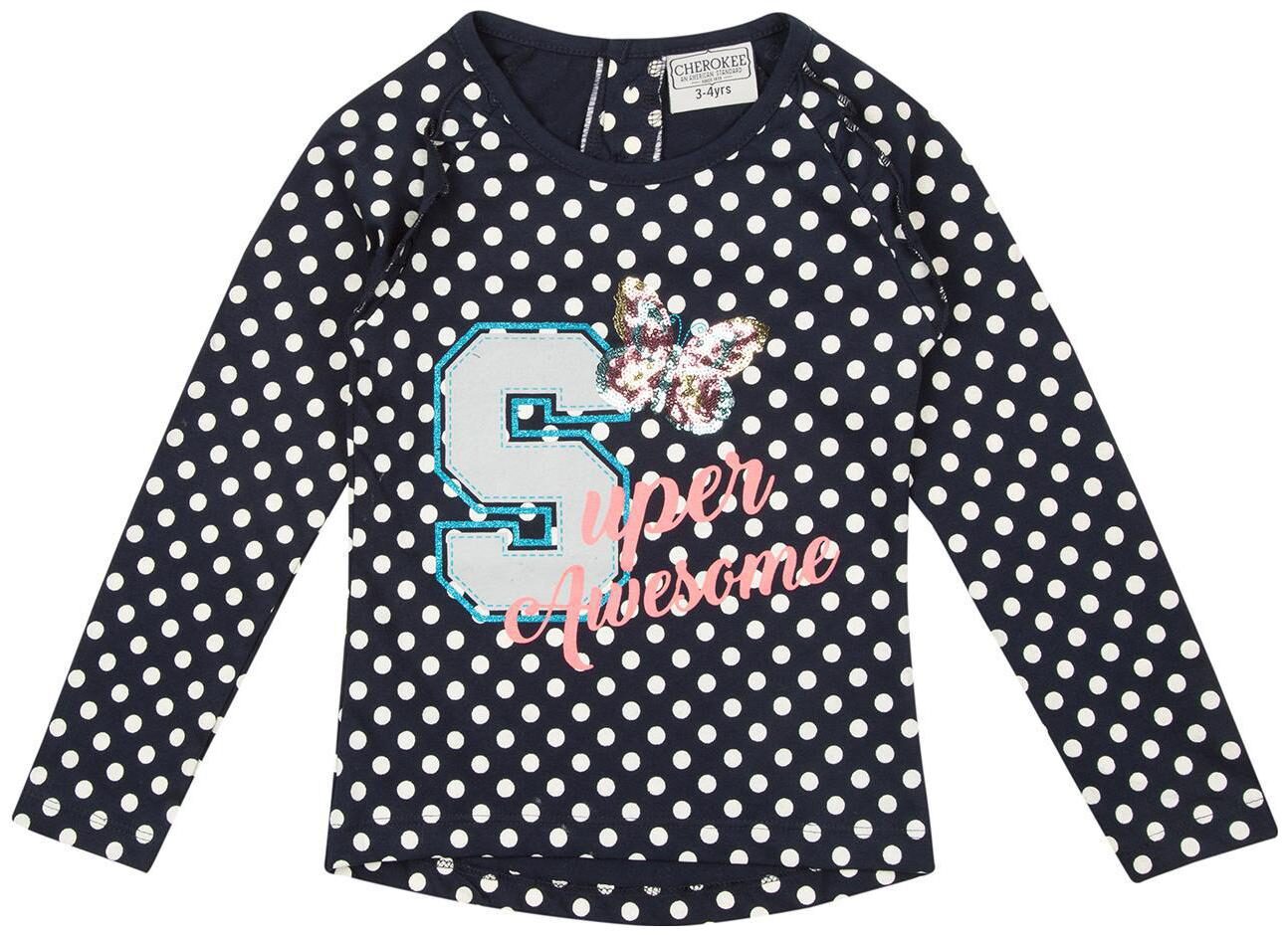 

CHEROKEE Girl Cotton Printed Top - Blue