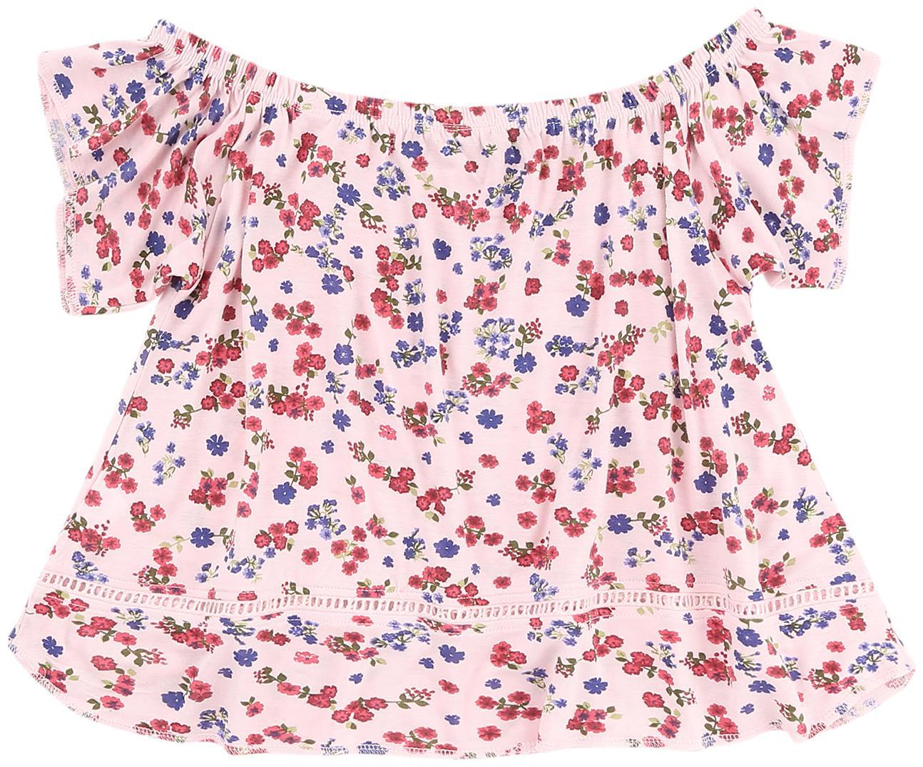 

CHEROKEE Girl Viscose Printed Top - Pink