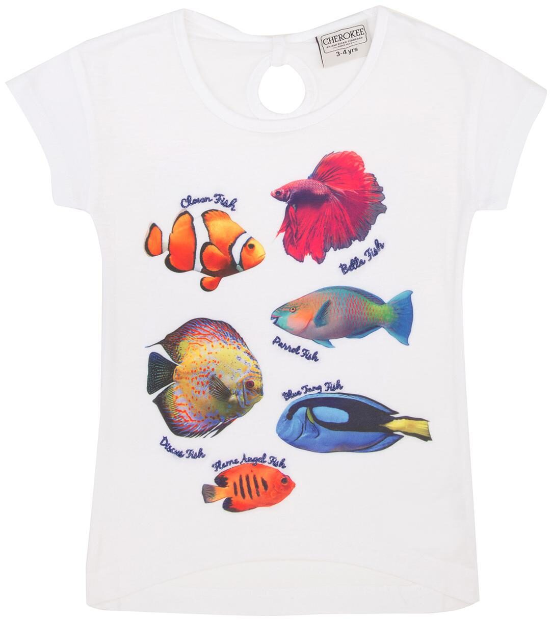 

CHEROKEE Girl Polyester Printed Top - White
