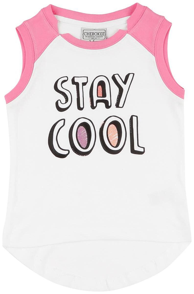 

CHEROKEE Girl Cotton Colorblocked Top - White