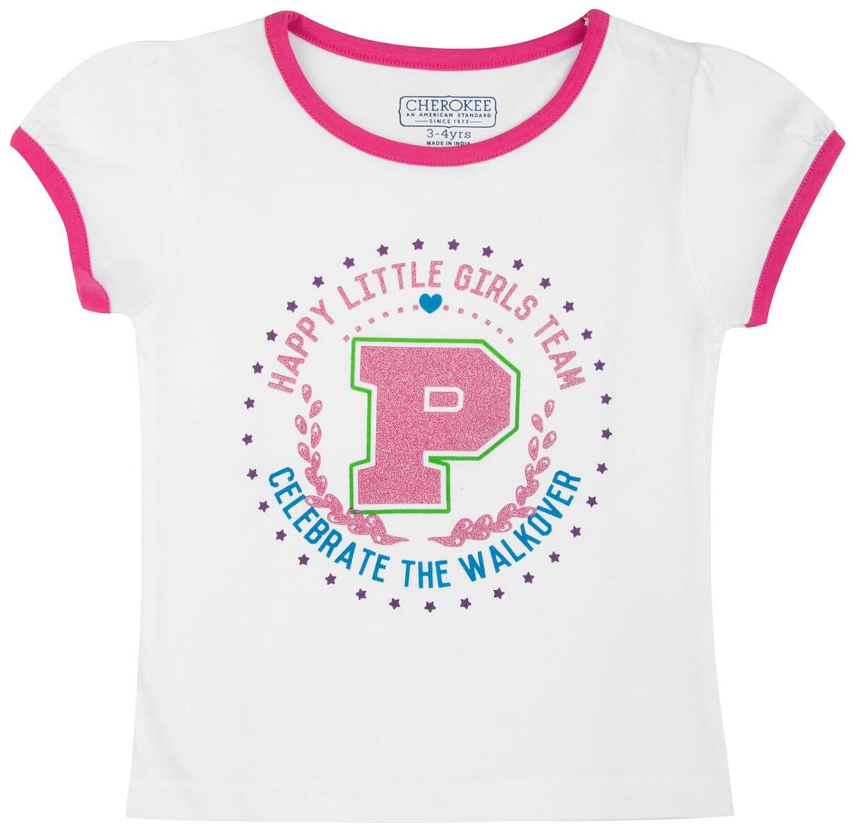 

CHEROKEE Girl Cotton Printed T shirt - White