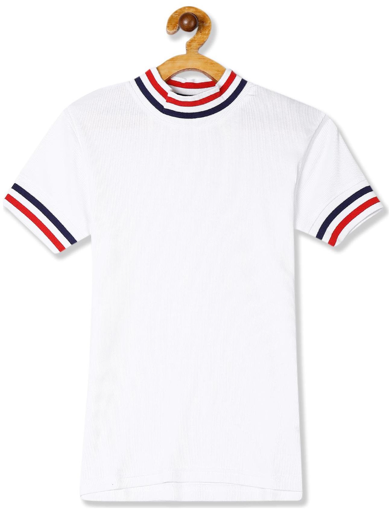 

CHEROKEE Girl Cotton Solid T shirt - White