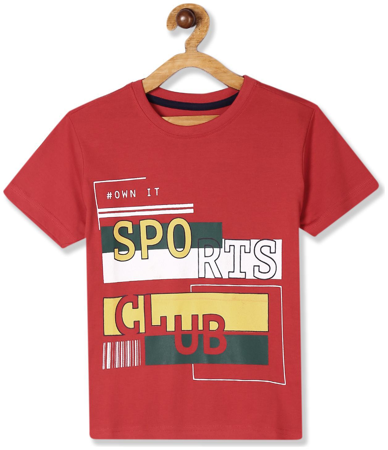 

CHEROKEE Girl Cotton Printed T shirt - Red