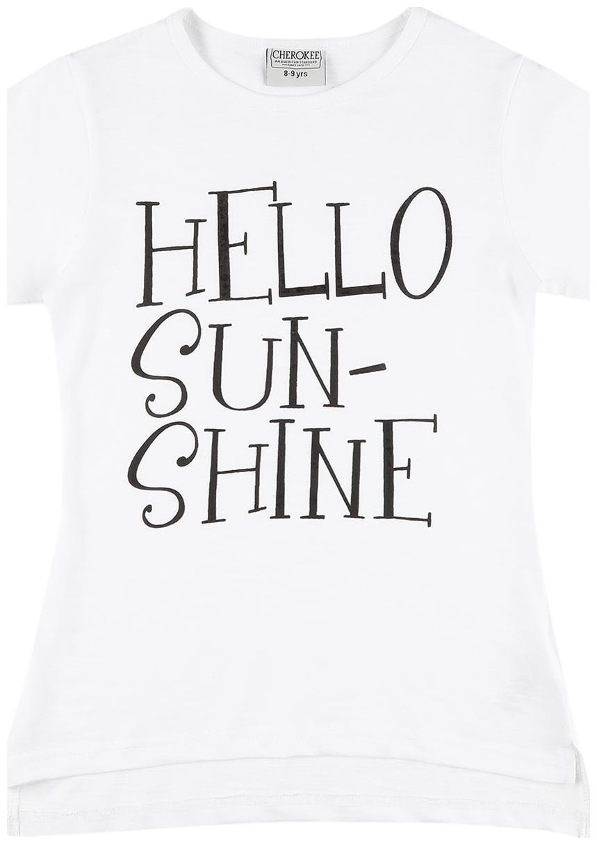 

CHEROKEE Girl Cotton Printed Shirt - White