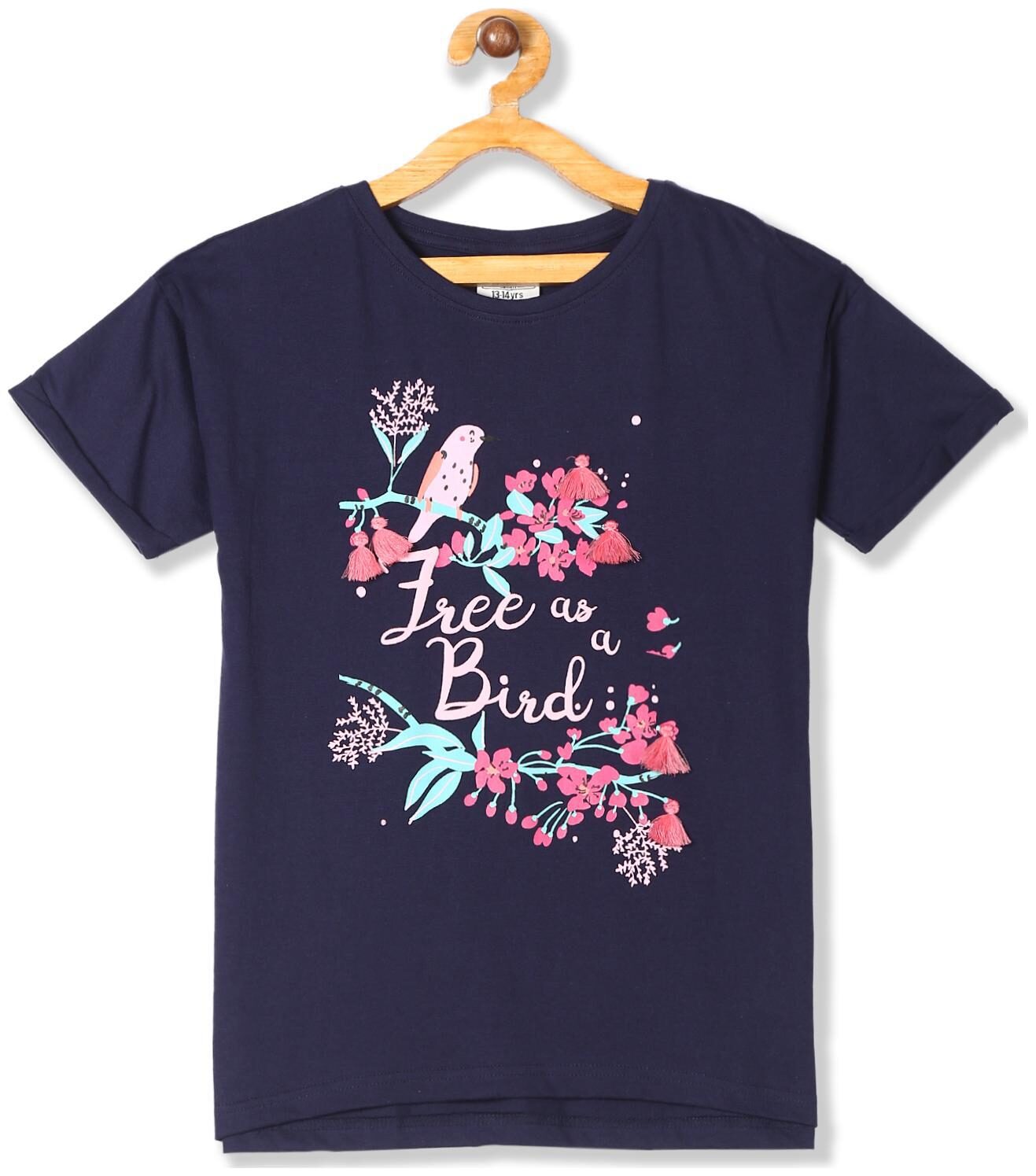 

CHEROKEE Girl Cotton Printed T shirt - Blue