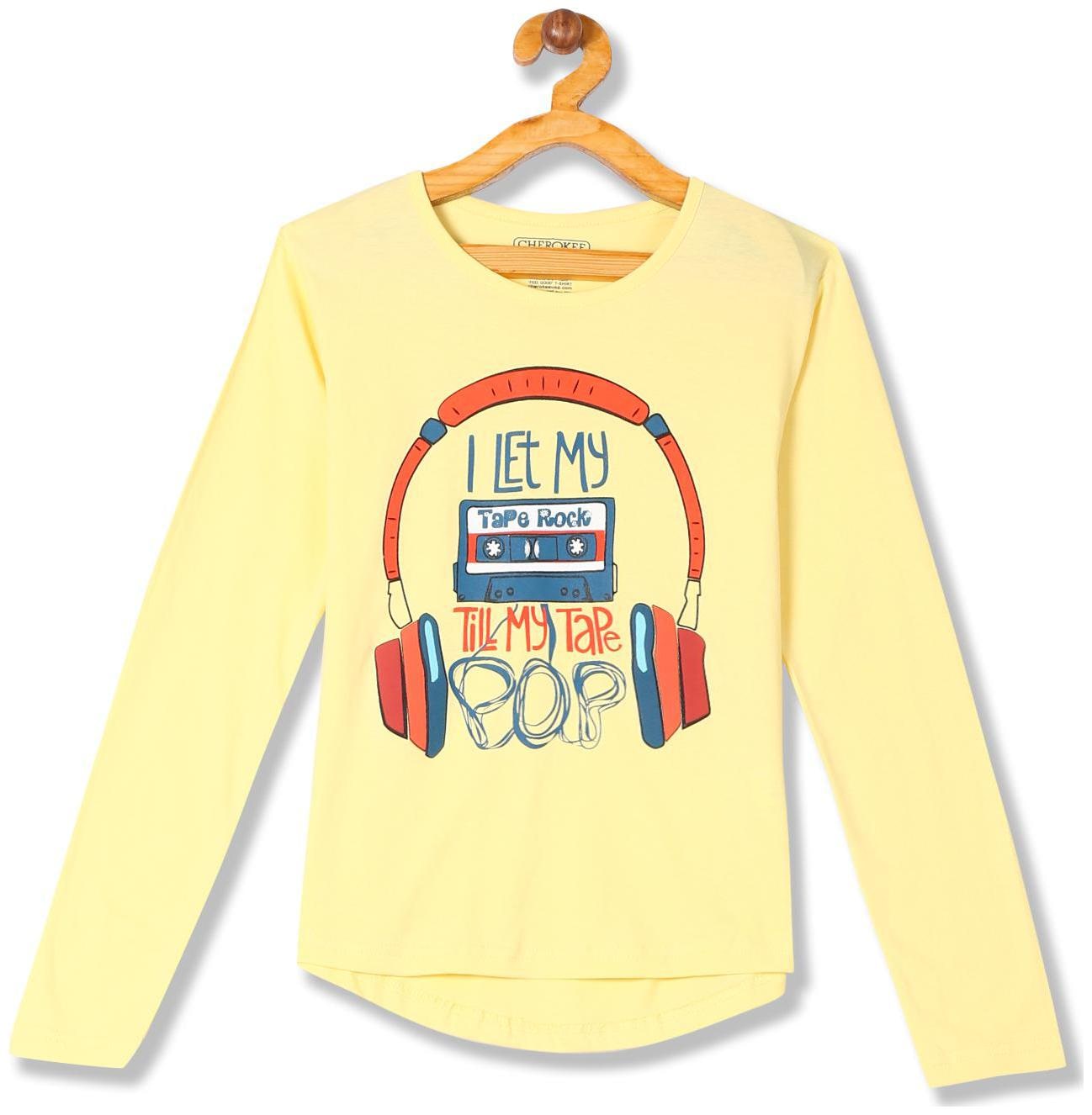 

CHEROKEE Girl Cotton Printed T shirt - Yellow