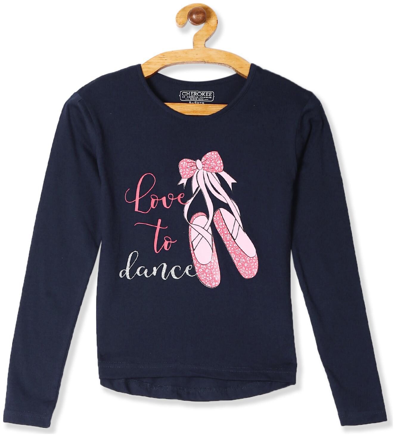 

CHEROKEE Girl Cotton Printed T shirt - Blue