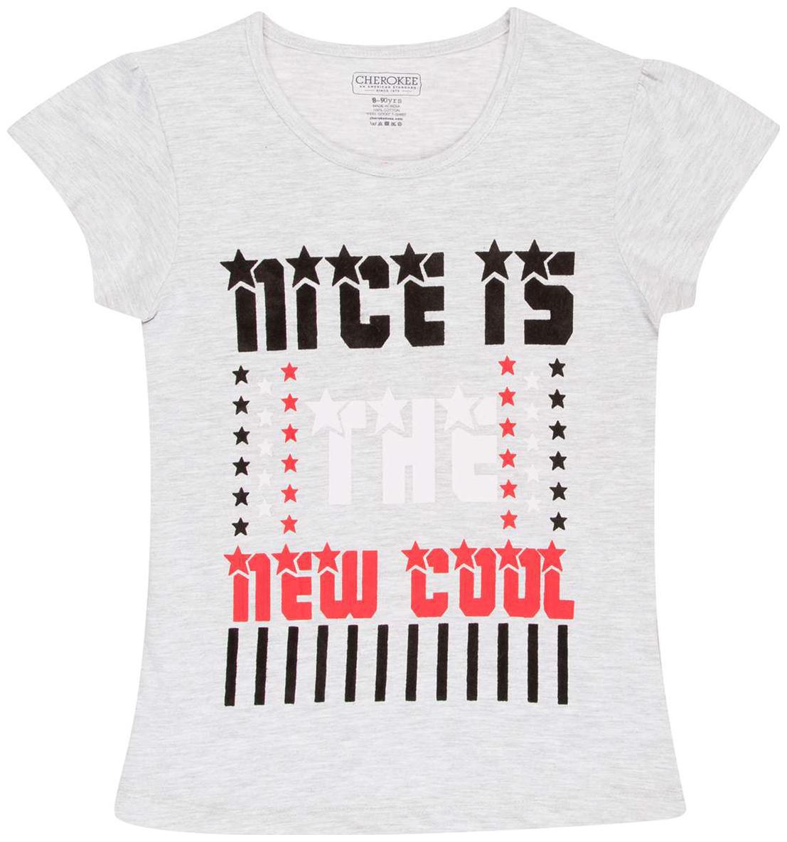 

CHEROKEE Girl Cotton Printed Shirt - Grey