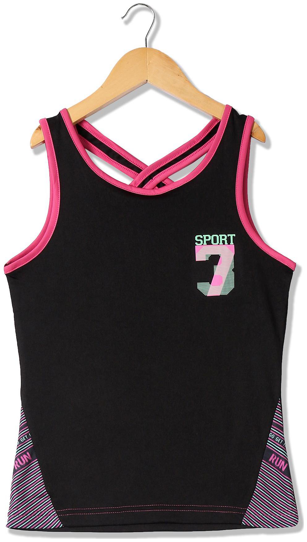 

CHEROKEE Girl Polyester Printed Top - Black