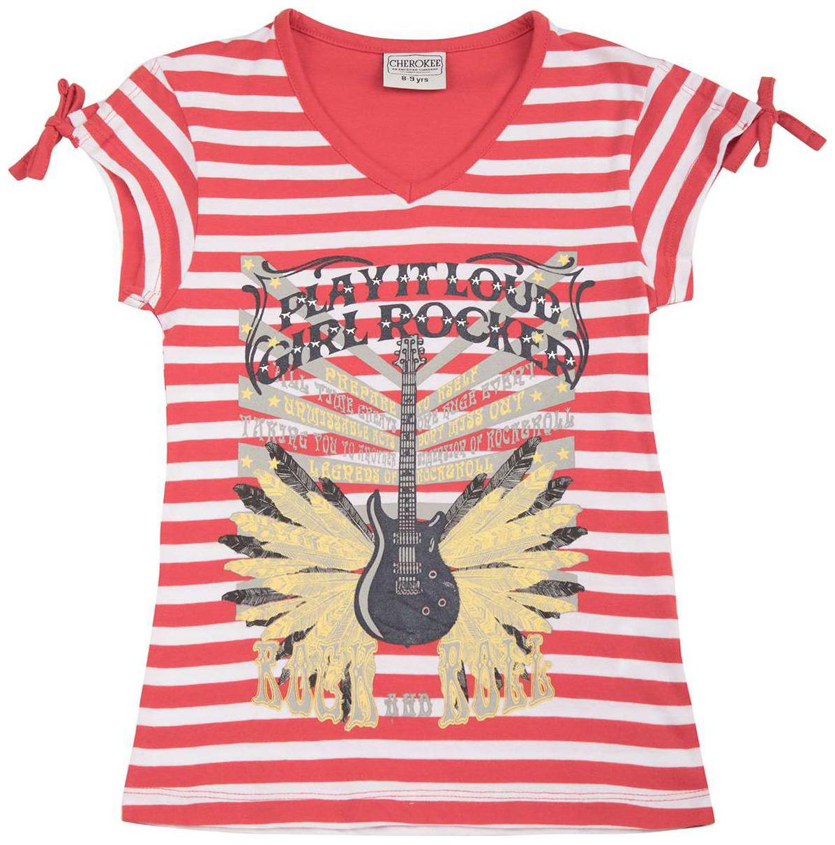 

CHEROKEE Girl Cotton Printed Top - Red