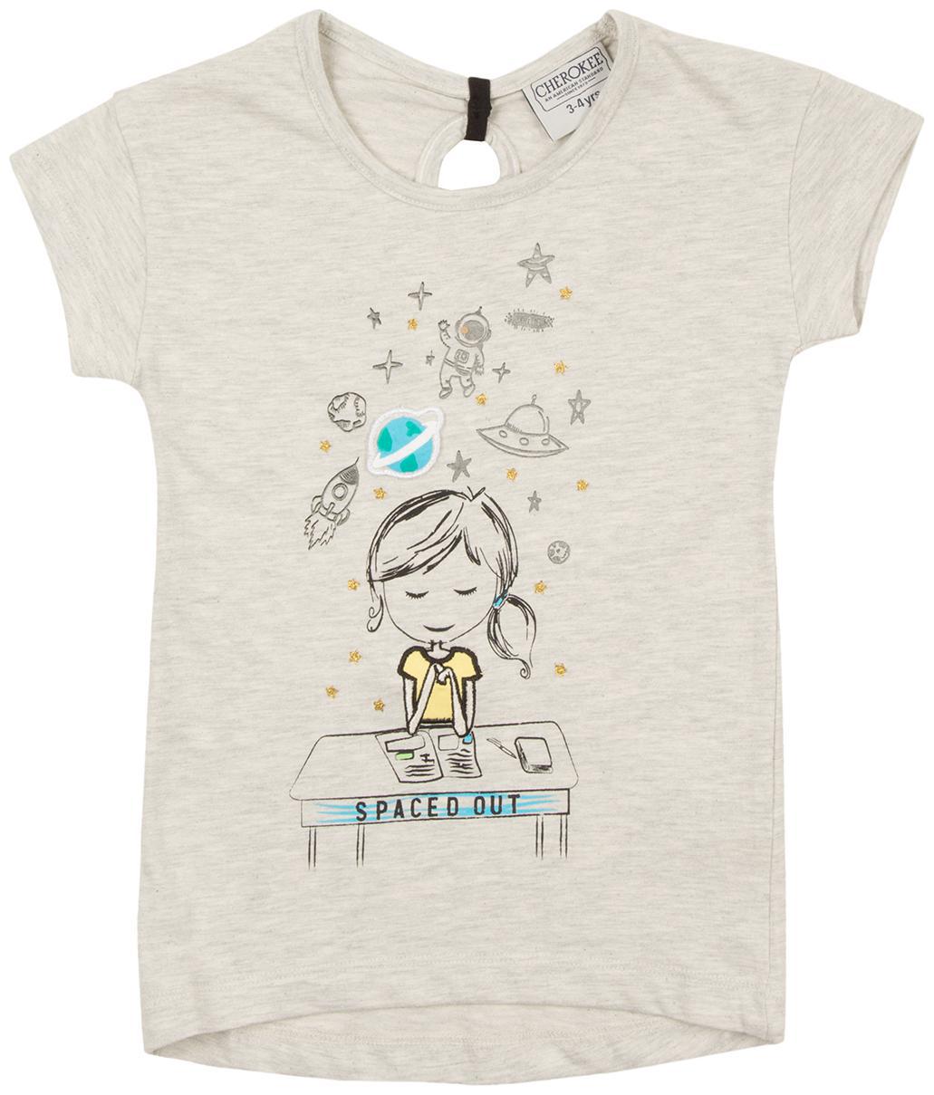 

CHEROKEE Girl Cotton blend Printed Top - Grey