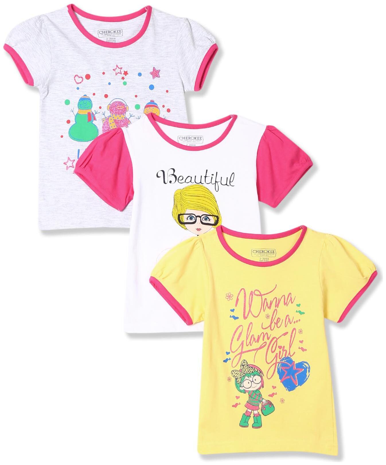 

CHEROKEE Girl Cotton Printed T shirt - Multi