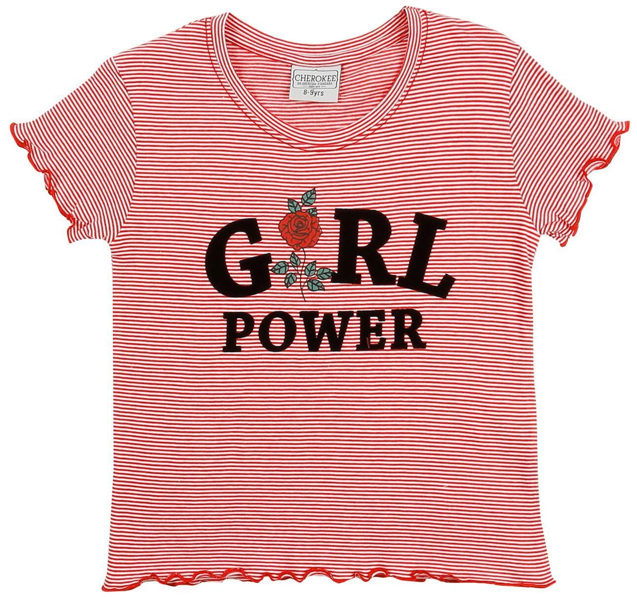 

CHEROKEE Girl Cotton Printed Top - Red