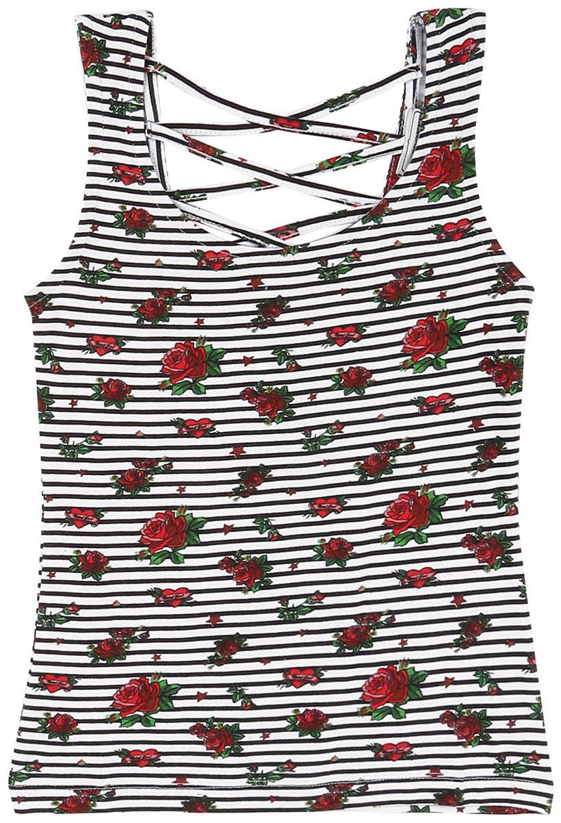 

CHEROKEE Girl Cotton Printed Top - White