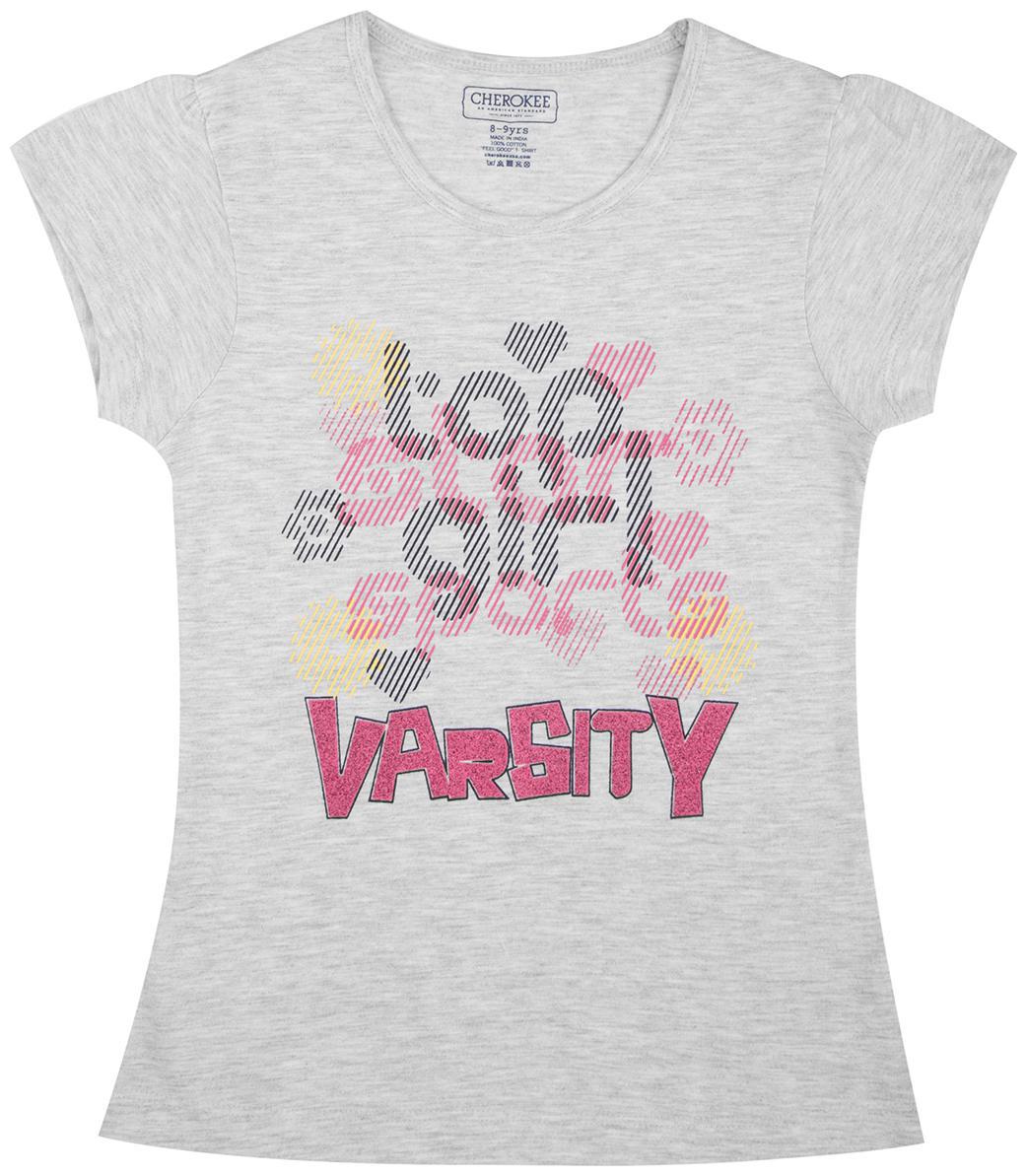 

CHEROKEE Girl Cotton Printed T shirt - Grey