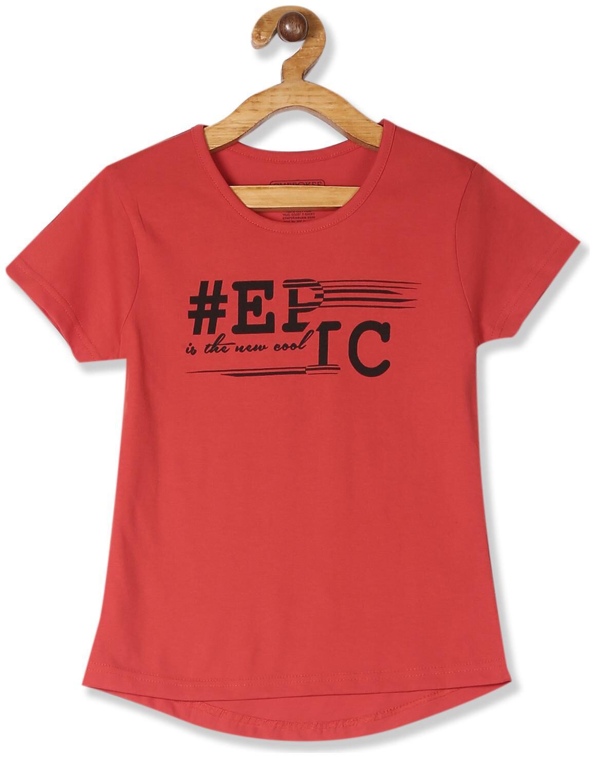 

CHEROKEE Girl Cotton Printed T shirt - Red