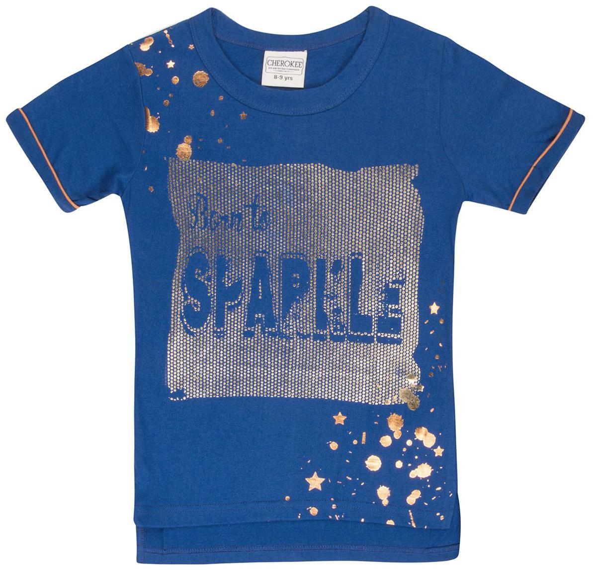 

CHEROKEE Girl Cotton Printed Top - Blue