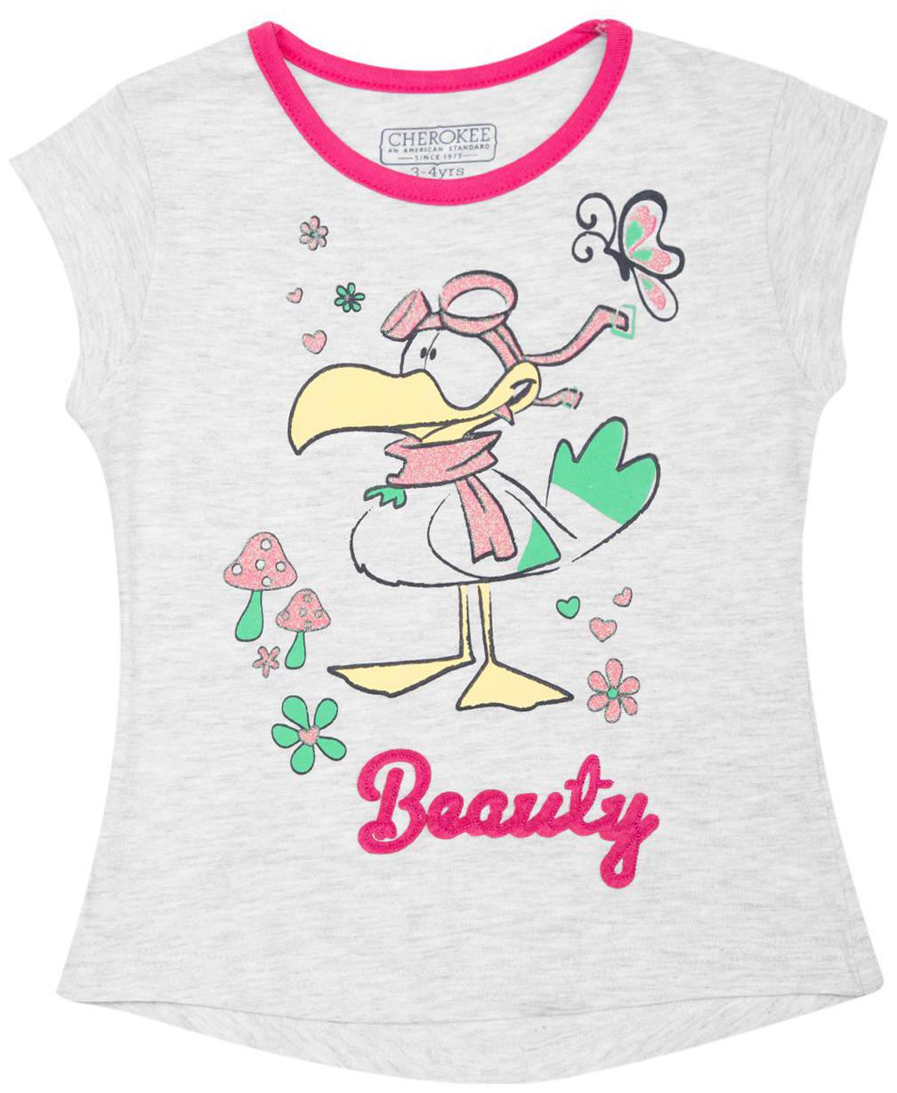 

CHEROKEE Girl Cotton Printed T shirt - Grey