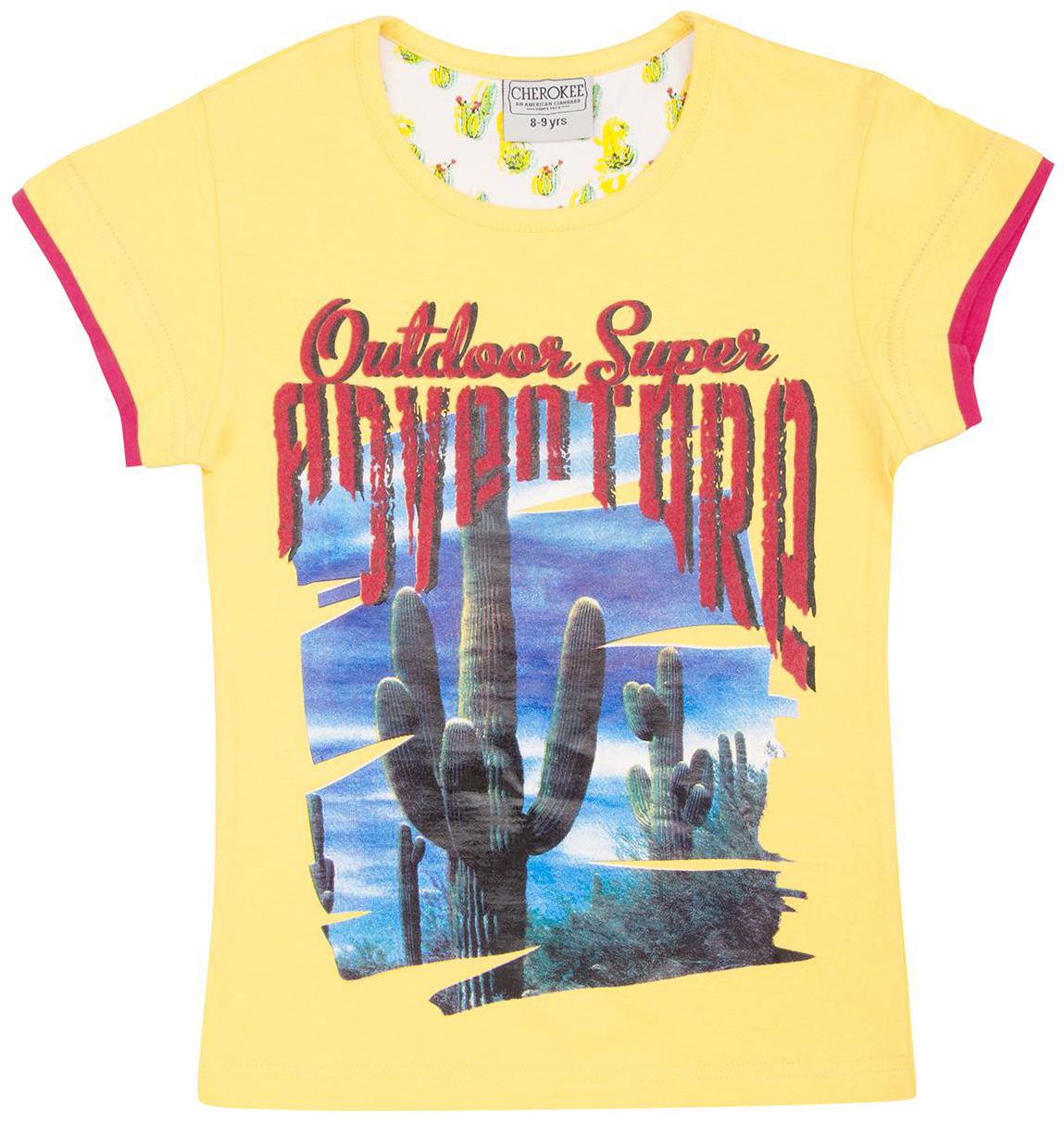 

CHEROKEE Girl Cotton Printed T shirt - Yellow